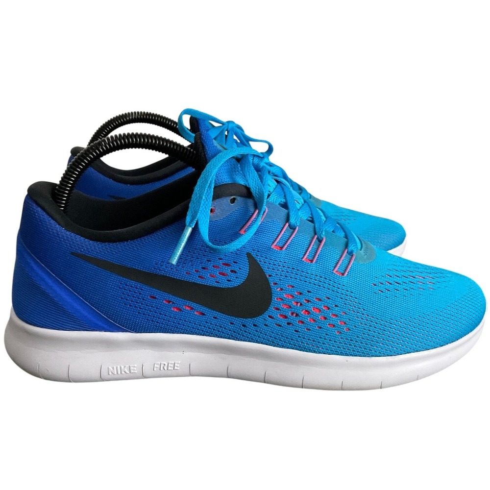 Nike Free RN Womens Running Shoes Blue Crimson 831509-404 Size 9